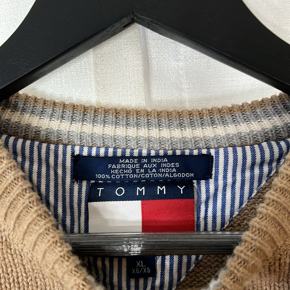 Tommy Hilfiger Mens Ribbed Crew Neck Long Sleeve Cotton Pullover Sweater XL - Picture 2 of 6